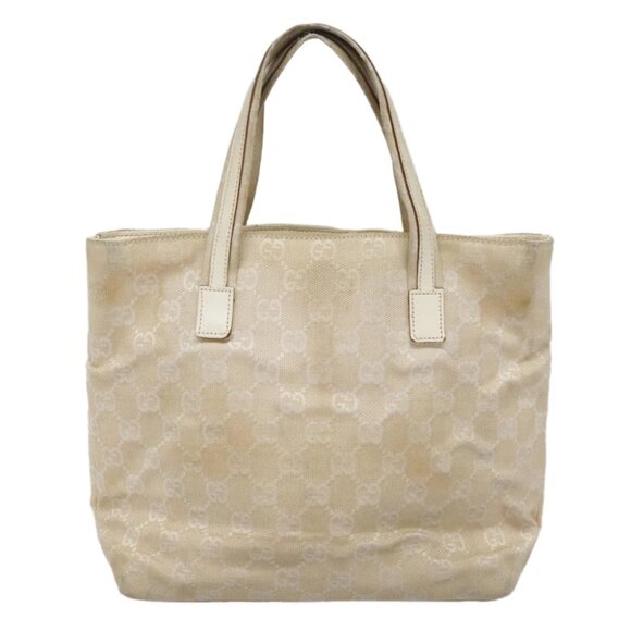GUCCI GG Canvas Hand Bag Beige Silver 002 1080 Auth fm3872 - Picture 5 of 15